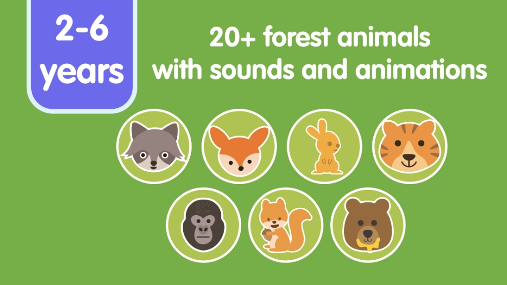Forest Animals for Kids: Learn Names & Spelling screenshot 2