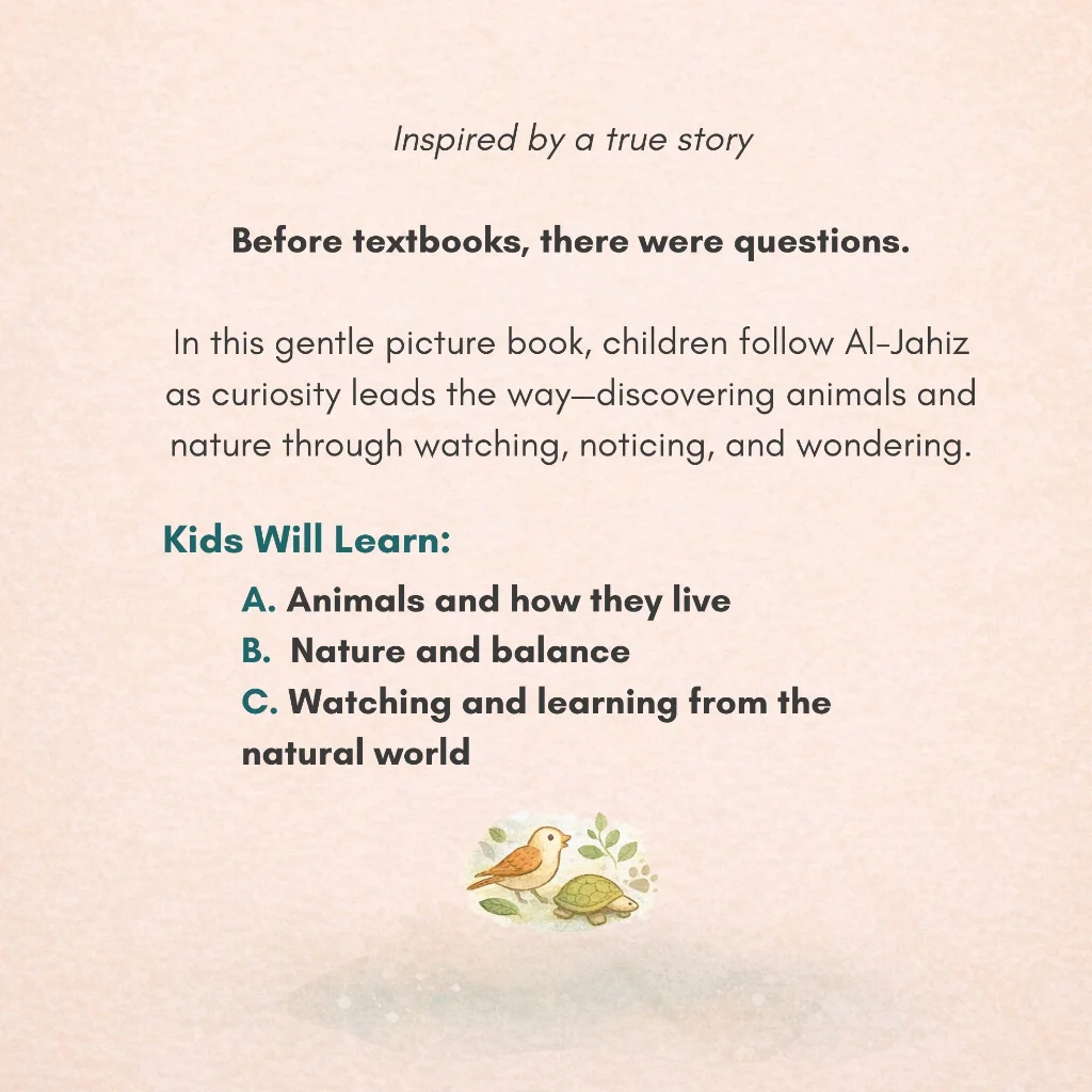 Back cover of Questions of Al-Jahiz with description and details